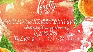 Peachy & Pure - Typeface font