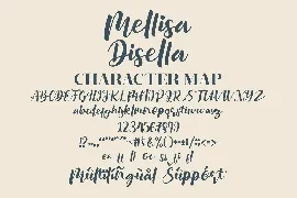 Mellisa Disella Script font