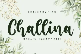 Challina - Bold Script Font