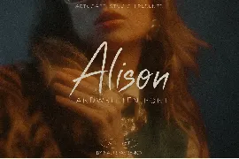 Alison Handwritten Font Duo