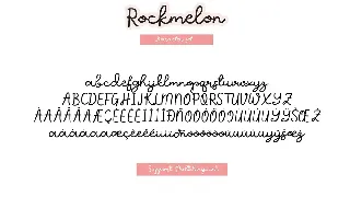 Rockmelon - Playful Handwritting Font