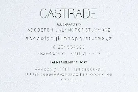 Castrade - Modern Sans Font