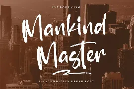 Mankind Master Handwritten Brush Font