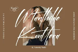 Manthilde Konttera Modern Signature Font