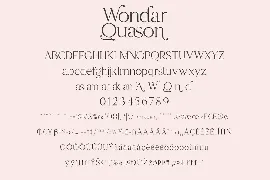 Wondar Quason Classic Serif Typeface font