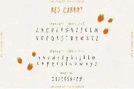 Red Carrot PlayFul Font