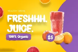 Fruit Juicer - cartoon font