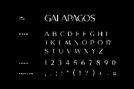 Galapagos Modern Font