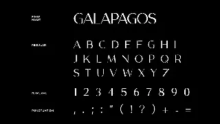 Galapagos Modern Font