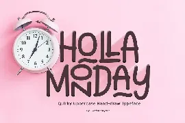 Holla Monday font