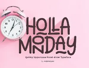 Holla Monday font