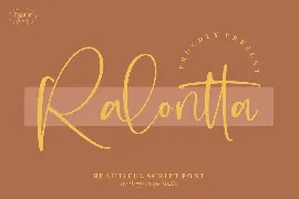 Ralontta Script Font