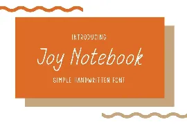 Joy Notebook font