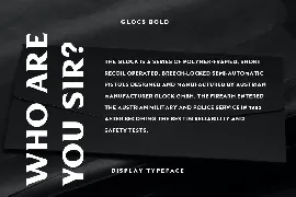 Glocs Vintage Font