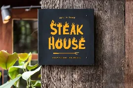 Steak House â€“ Display Burn Font