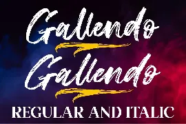 Gallendo Brush Script font