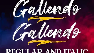 Gallendo Brush Script font