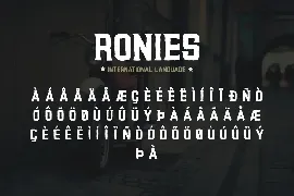 Ronies Vintage Font