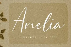 Amelia - Elegant Script Font