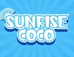 Sunrise Coco Bold Display Font