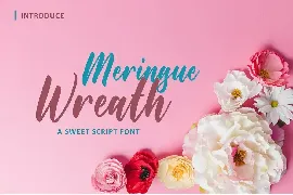 Maringue Wreath font