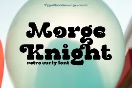 Morge Knight font