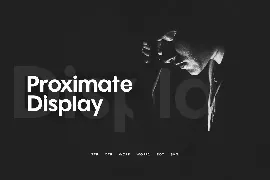 Proximate - Modern Display Typeface + WebFonts