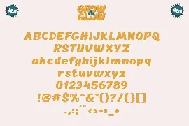 Grow and Glow font