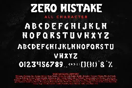 Zero Mistake - Cool Blackletter Display Font