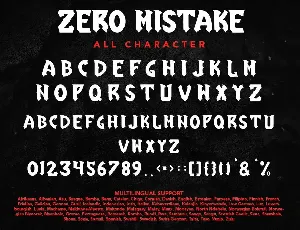 Zero Mistake - Cool Blackletter Display Font