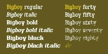 Bigboy font