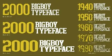 Bigboy font