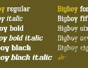 Bigboy font