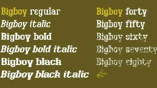 Bigboy font