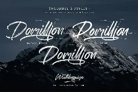 Domilion Brush font