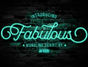 Fabulous font