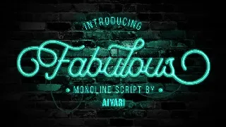 Fabulous font