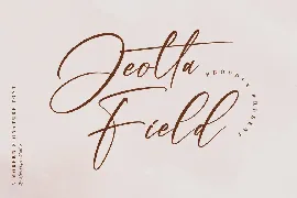 Jeotta Field Modern Signature Font