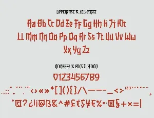 RAMISA Faux Japanese Font