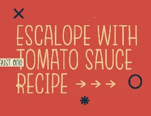 Escalope font