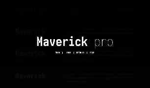 Maverick  - Modern Typeface + WebFont