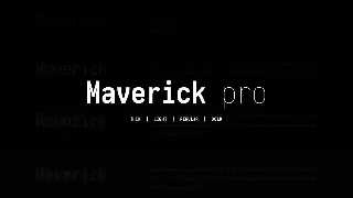 Maverick  - Modern Typeface + WebFont