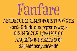 Fanfare font