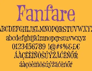 Fanfare font