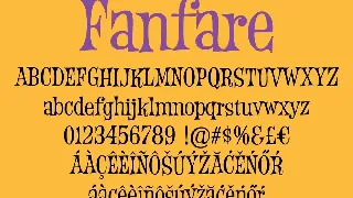 Fanfare font