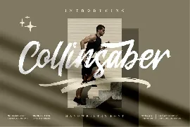 Collinsaber Brush Font