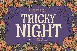 Tricky Night | A Handwritten Serif Font