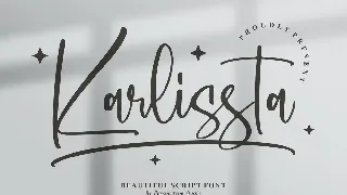 Karlissta Script Font