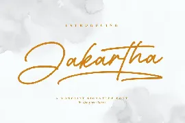 Jakartha Monoline Signature Font