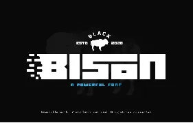 Black Bison font